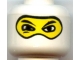 Part No: 3626pb0184  Name: Minifigure, Head Balaclava with Eyes Hole and Nose Hump, Large Eye Whites and Squint Pattern