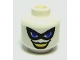 Part No: 3626pb0306  Name: Minifigure, Head Female Black Eye Mask, Blue Eyes, Black Lips Pattern