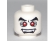 Part No: 3626pb0459  Name: Minifigure, Head Alien Vampire with Fangs, Red Eyes with White Pupils, and Black Eyebrows Pattern