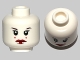 Part No: 3626pb0781  Name: Minifigure, Head Female with Red Lips, Eyelashes, 2 Red Dots on Cheeks Pattern (SW Queen Amidala)
