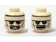 Part No: 3626pb1302  Name: Minifigure, Head Dual Sided Forehead Band, Dark Gray Around Eyes, Teeth with Fangs / Open Mouth Pattern (Batzarro)