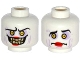 Part No: 3626pb1546  Name: Minifigure, Head Dual Sided Alien with Sunken Yellow Eyes, Red Lips, Evil Smile with Teeth / Confused Pattern