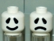 Part No: 3626pb2617  Name: Minifigure, Head Dual Sided Ghost Large Black Eyes, Thick Smile / Frown Pattern