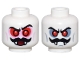 Part No: 3626pb3507  Name: Minifigure, Head Dual Sided Red Eyes, Black Moustache, Fangs, and Red Eye Circles / Dark Bluish Gray Eye Circles Pattern