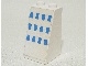 Part No: 3684apb006  Name: Slope 75 2 x 2 x 3 - Hollow Studs with 12 Blue Rectangles (Ferry Windows) Pattern (Sticker) - Set 1656-2