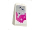 Part No: 3684cpb020  Name: Slope 75 2 x 2 x 3 - Solid Studs with White and Pink Clouds and Stars Pattern (Sticker) - Set 41128