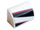 Lot ID: 400832151  Part No: 37352pb008R  Name: Slope, Curved 1 x 2 with Black and Red Stripes Pattern Model Right Side (Sticker) - Set 76896