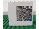 Part No: 3754pb13  Name: Brick 1 x 6 x 5 with Map and 'CITY' Pattern (Sticker) - Set 7035