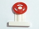 Lot ID: 387962770  Part No: 3829c03  Name: Vehicle, Steering Stand 1 x 2 with Red Steering Wheel