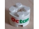 Part No: 3941pb02  Name: Brick, Round 2 x 2 with Axle Hole with Octan Pattern (Sticker) - Set 6551