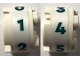 Part No: 3941pb63L Name: Brick, Round 2 x 2 with Axle Hole with Dark Turquoise Numbers 0, 1, 2, 3, 4 and 5 Pattern Model Left Side (Stickers) - Set 41744 Part No: 3941pb63L Name: Brick, Round 2 x 2 with Axle Hole with Dark Turquoise Numbers 0, 1, 2, 3, 4 and 5 Pattern Model Left Side (Stickers) - Set 41744