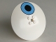 Part No: 3961pb03  Name: Dish 8 x 8 Inverted (Radar) with Black Circle on Medium Blue Circle Eye Pattern