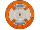 Part No: 3961pb21  Name: Dish 8 x 8 Inverted (Radar) - Solid Studs with SW BB-8 Droid Orange Circle and Silver Control Panels with Red and Medium Blue Lights Pattern