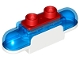 Part No: 39787c01  Name: Duplo Siren with Light and Sound, 1 x 2 Base with  Trans-Dark Blue Lights, Curved Edges and Red 2 Stud Button on Top