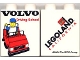 Part No: 4066pb237  Name: Duplo, Brick 1 x 2 x 2 with Volvo Driving School Pattern