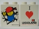 Part No: 4066pb245  Name: Duplo, Brick 1 x 2 x 2 with I Love Legoland Pattern