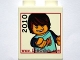 Part No: 4066pb366  Name: Duplo, Brick 1 x 2 x 2 with www.LEGOclub.com 2010 Max Extending Hand Pattern