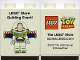Part No: 4066pb380  Name: Duplo, Brick 1 x 2 x 2 with LEGO Store Building Event Toy Story Buzz Lightyear 2010 Pattern