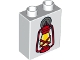 Lot ID: 372454302  Part No: 4066pb641  Name: Duplo, Brick 1 x 2 x 2 with Red Lantern with Flame Pattern