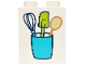 Part No: 4066pb827 Name: Duplo, Brick 1 x 2 x 2 with Whisk, Spatula and Spoon in Medium Azure Utensils Jar Pattern Part No: 4066pb827 Name: Duplo, Brick 1 x 2 x 2 with Whisk, Spatula and Spoon in Medium Azure Utensils Jar Pattern