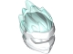 Lot ID: 405362872  Part No: 41163pb02  Name: Minifigure, Headgear Ninjago Wrap Type 5 with Molded Trans-Light Blue Flames Pattern