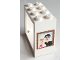 Part No: 4132pb03  Name: Window 2 x 4 x 3 - Solid Studs with Wedding Picture of Bride and Groom Pattern (Sticker) - Set 7586