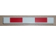 Part No: 4162pb067  Name: Tile 1 x 8 with Crossbar with 2 Red Rectangles Pattern (Sticker) - Set 7936