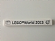 Lot ID: 145357722  Part No: 4162pb095  Name: Tile 1 x 8 with 'LEGO World 2013', Brick, and Ladybug Pattern