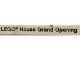 Part No: 4162pb211  Name: Tile 1 x 8 with 'LEGO House Grand Opening' Pattern