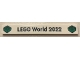 Lot ID: 381675601  Part No: 4162pb281  Name: Tile 1 x 8 with 'LEGO World 2022' and Bricks Pattern