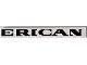 Part No: 4162pb338  Name: Tile 1 x 8 with Black 'ERICAN' Pattern