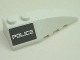 Part No: 41747pb027  Name: Wedge 6 x 2 Right with 'POLICE' on Black Background Pattern (Sticker) - Set 5980