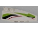 Part No: 41747pb064  Name: Wedge 6 x 2 Right with Black, Lime and Red Stripes Pattern (Stickers) - Set 8864