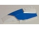 Part No: 41748pb015  Name: Wedge 6 x 2 Left with Blue and Silver Wraparound Pattern