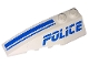 Part No: 41748pb017  Name: Wedge 6 x 2 Left with Blue 'POLICE' and Stripes Pattern