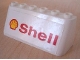 Part No: 4176pb07  Name: Windscreen 2 x 6 x 2 with 'Shell' Text & Logo Pattern (Sticker) - Sets 3308 / 3309