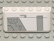 Part No: 4176pb15  Name: Windscreen 2 x 6 x 2 with SW Gunship Panel Pattern Upper Left (Sticker) - Set 7163