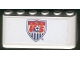 Part No: 4176pb20  Name: Windscreen 2 x 6 x 2 with US Soccer Logo Pattern (Sticker) - Set 3425