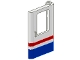 Part No: 4182p06  Name: Door 1 x 4 x 5 Train Right with Red/Blue Stripe Pattern