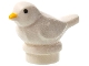 Lego part: Bird, Small with Black Eyes and Bright Light Orange Beak Pattern