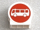 Lot ID: 216332201  Part No: 41970pb13  Name: Duplo, Brick 1 x 2 x 2 Round Top with White Bus on Red Background Pattern