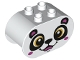 Part No: 4198pb32  Name: Duplo, Brick 2 x 4 x 2 Rounded Ends with Panda Bear Face Pattern