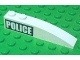 Part No: 42022pb13R  Name: Slope, Curved 6 x 1 with White 'POLICE' on Black Background Pattern Right (Sticker) - Set 7899