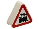 Part No: 42025pb06  Name: Duplo, Brick 1 x 3 x 2 Triangle Road Sign with Steam Engine Pattern