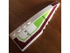 Part No: 42060pb20  Name: Wedge 12 x 3 Right with Dark Red and Lime Pattern (Stickers) - Set 7679