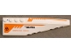 Part No: 42060pb23  Name: Wedge 12 x 3 Right with Black '7691', Orange 'WORKING ZONE' and Orange Lines Pattern (Stickers) - Set 7691
