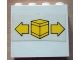 Part No: 4215apb06  Name: Panel 1 x 4 x 3 - Solid Studs with Box and Arrows Pattern (Sticker) - Set 7823