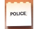 Part No: 4215apb10  Name: Panel 1 x 4 x 3 - Solid Studs with Black 'POLICE' on White Background Pattern (Sticker) - Set 6676