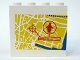 Part No: 4215bpb27  Name: Panel 1 x 4 x 3 - Hollow Studs with Map Street Pattern 5 and Minifigure in Circle (Sticker) - Set 7034