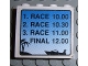 Part No: 4215pb042  Name: Panel 1 x 4 x 3 with Schedule for Boat Race Pattern (Sticker) - Set 6543